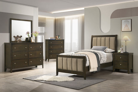 Furniture City Houma - Coaster - Wilkes 5-piece Twin Bedroom Set Dark Cocoa - 224421T-S5