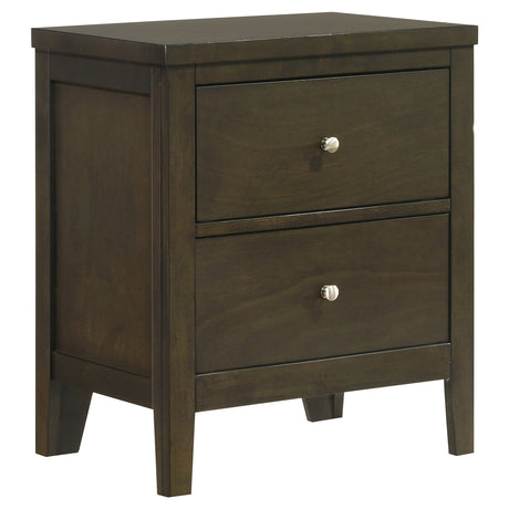 Furniture City Houma - Coaster - Wilkes 2-drawer Nightstand Bedside Table Dark Cocoa - 224422