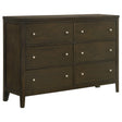 Furniture City Houma - Coaster - Wilkes 6-drawer Dresser Cabinet Dark Cocoa - 224423