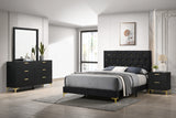 Furniture City Houma - Coaster - Kendall 4-piece Eastern King Bedroom Set Black - 224451KE-S4