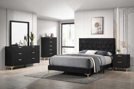 Furniture City Houma - Coaster - Kendall 5-piece Eastern King Bedroom Set Black - 224451KE-S5