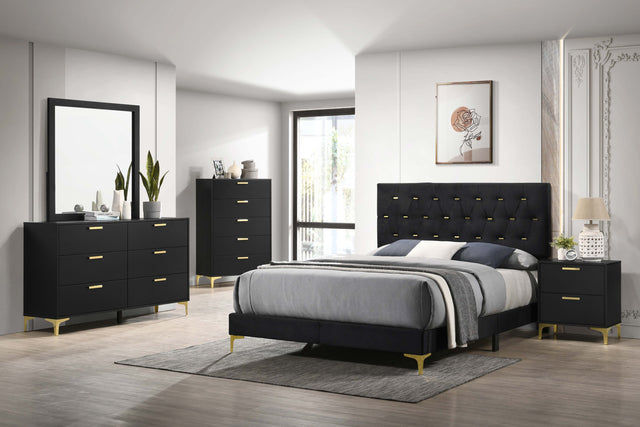Furniture City Houma - Coaster - Kendall 5-piece Eastern King Bedroom Set Black - 224451KE-S5