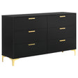 Furniture City Houma - Coaster - Kendall 6-drawer Dresser Black - 224453