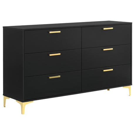Furniture City Houma - Coaster - Kendall 6-drawer Dresser Black - 224453
