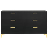 Kendall 6-drawer Dresser Black