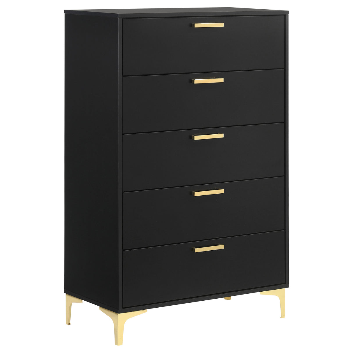 Furniture City Houma - Coaster - Kendall 5-drawer Bedroom Chest Black - 224455