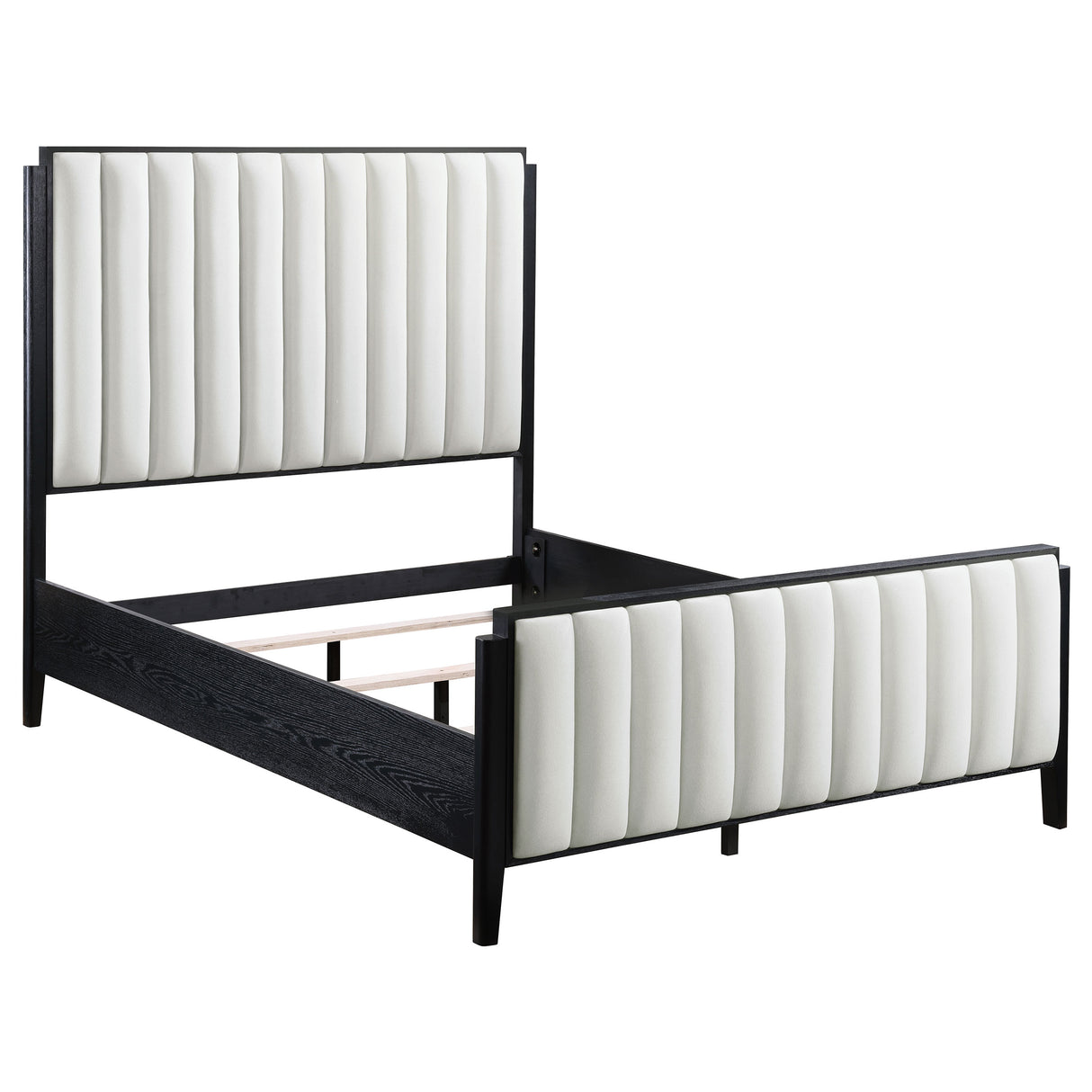 Furniture City Houma - Coaster - Brookmead 60-inch Upholstered Eastern King Bed Black - 224710KE