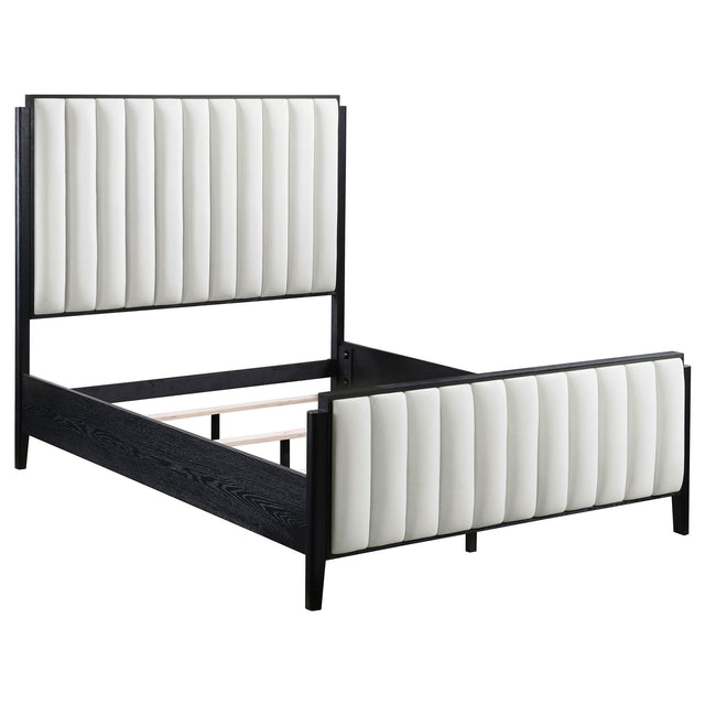 Furniture City Houma - Coaster - Brookmead 60-inch Upholstered Eastern King Bed Black - 224710KE