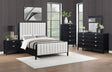 Furniture City Houma - Coaster - Brookmead 5-piece Upholstered Queen Bedroom Set Black - 224710Q-S5