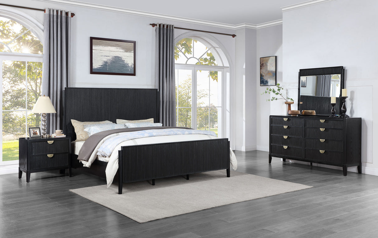 Furniture City Houma - Coaster - Brookmead 4-piece Queen Bedroom Set Black - 224711Q-S4