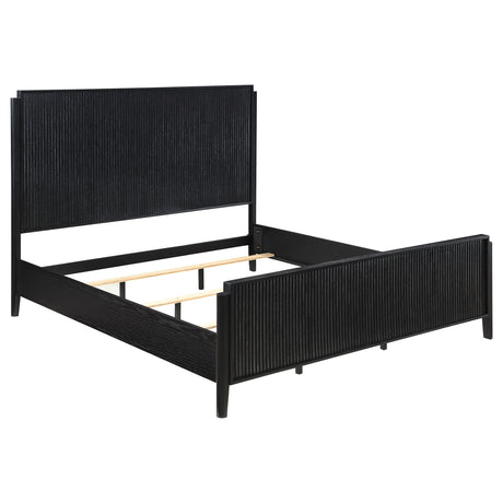 Furniture City Houma - Coaster - Brookmead Wood Queen Panel Bed Black - 224711Q