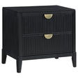 Furniture City Houma - Coaster - Brookmead 2-drawer Nightstand Black - 224712