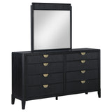 Furniture City Houma - Coaster - Brookmead 8-drawer Dresser with Mirror Black - 224713M
