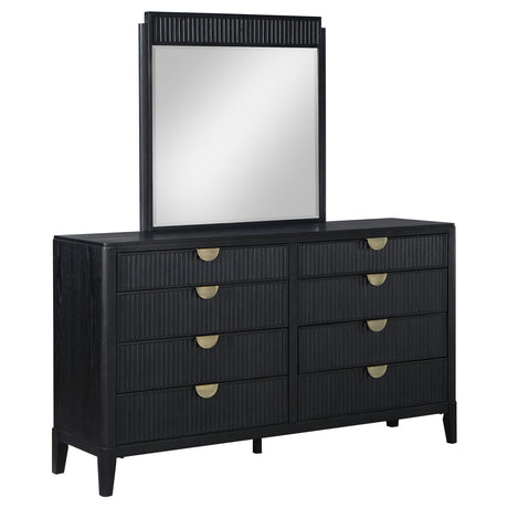 Furniture City Houma - Coaster - Brookmead 8-drawer Dresser with Mirror Black - 224713M