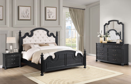 Furniture City Houma - Coaster - Celina 4-piece Queen Bedroom Set Black - 224761Q-S4