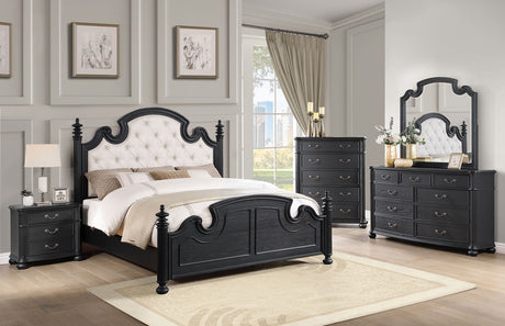 Furniture City Houma - Coaster - Celina 5-piece Queen Bedroom Set Black - 224761Q-S5