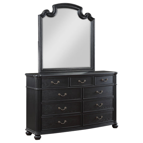 Furniture City Houma - Coaster - Celina 9-drawer Dresser with Mirror Black - 224763M