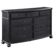 Furniture City Houma - Coaster - Celina 9-drawer Dresser Black - 224763