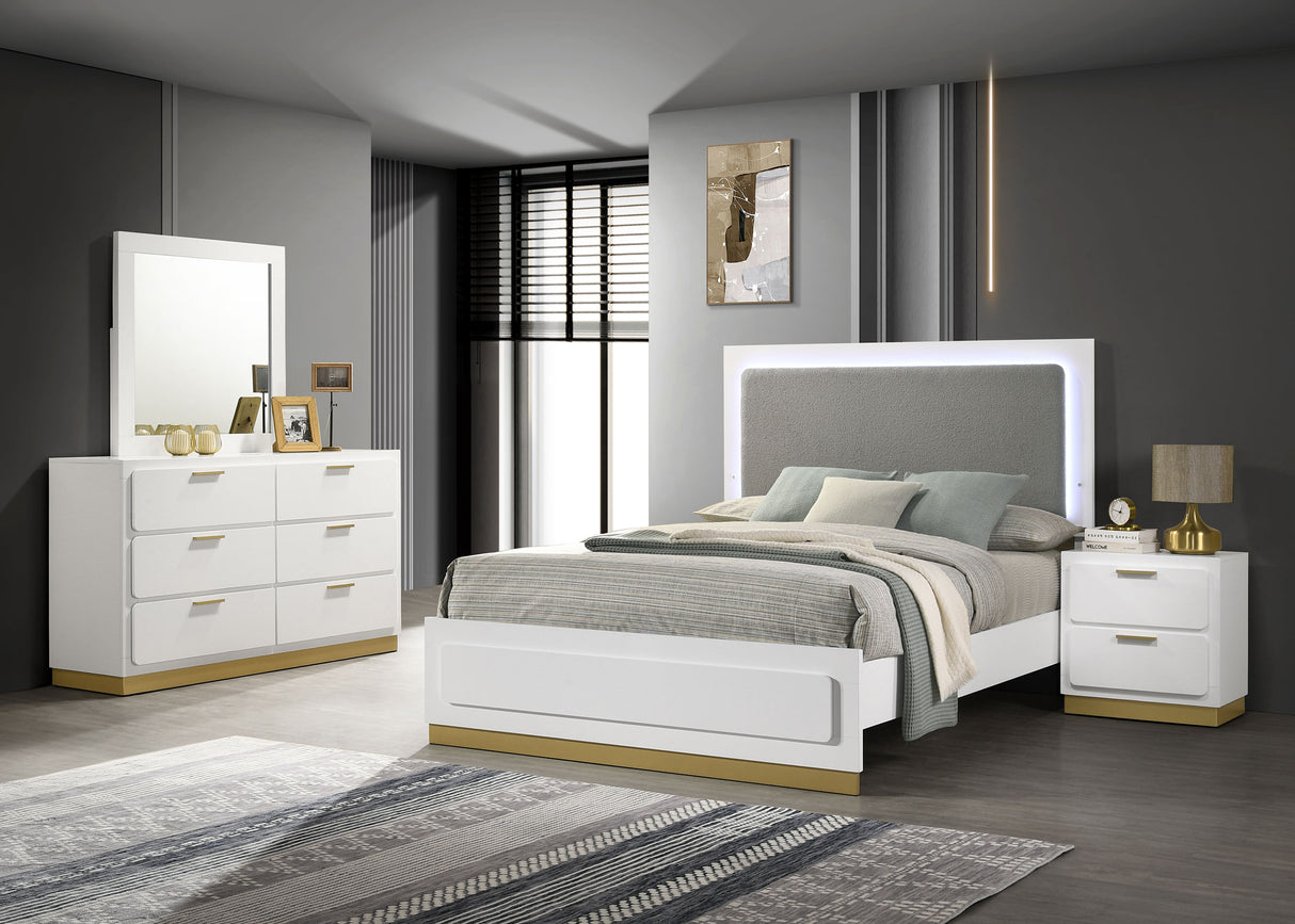 Furniture City Houma - Coaster - Caraway 4-piece Queen Bedroom Set White - 224771Q-S4