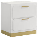 Furniture City Houma - Coaster - Caraway 2-drawer Nightstand White - 224772