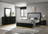 Furniture City Houma - Coaster - Caraway 4-piece Queen Bedroom Set Black - 224781Q-S4