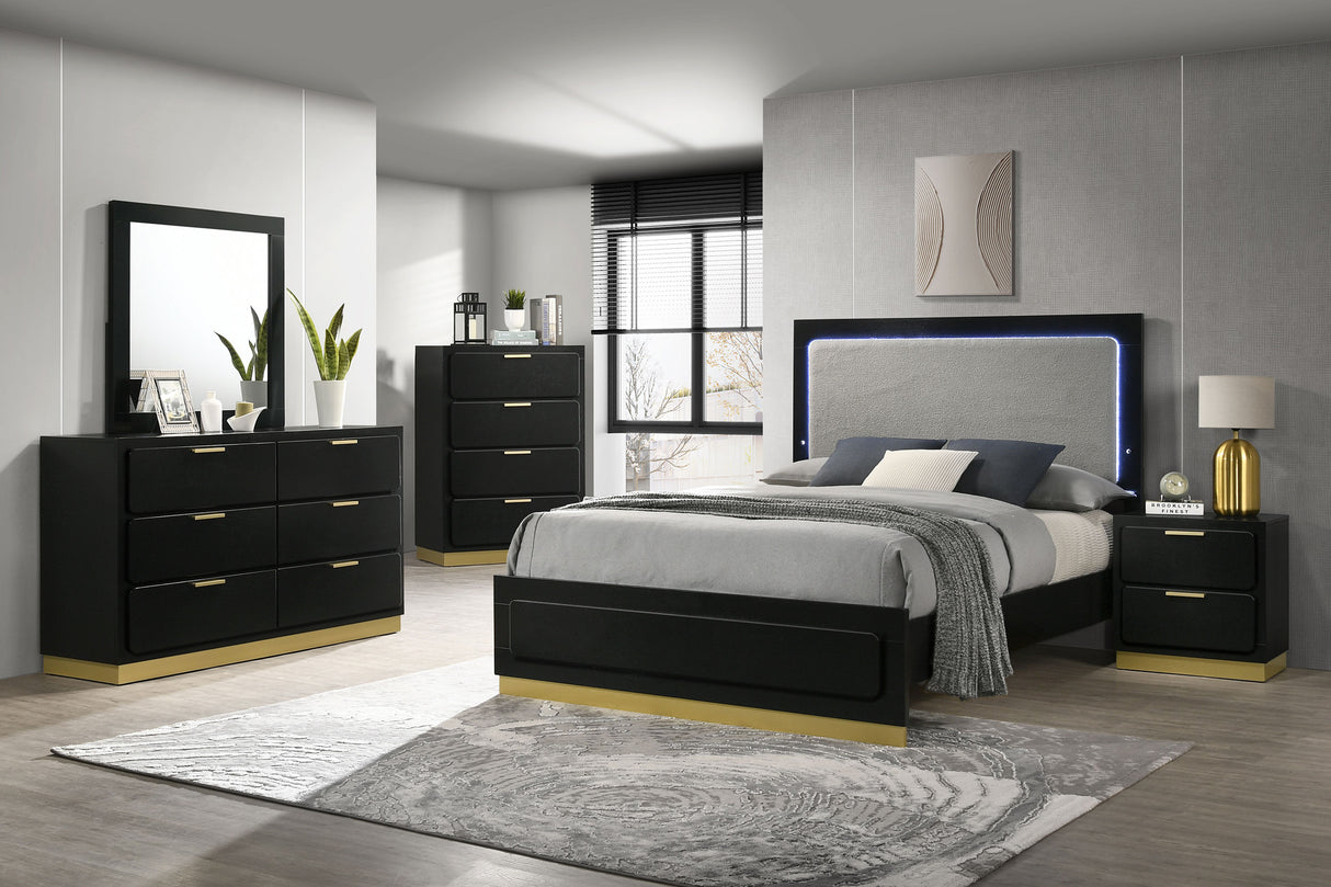 Furniture City Houma - Coaster - Caraway 5-piece Queen Bedroom Set Black - 224781Q-S5