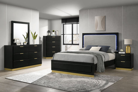 Furniture City Houma - Coaster - Caraway 5-piece Queen Bedroom Set Black - 224781Q-S5
