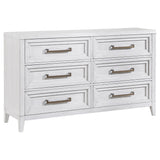 Marielle 5-piece Queen Bedroom Set Distressed White