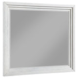 Furniture City Houma - Coaster - Marielle Dresser Mirror Distressed White  - 224844