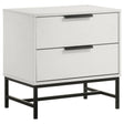 Furniture City Houma - Coaster - Sonora 2-drawer Nightstand Bedside Table White  - 224862