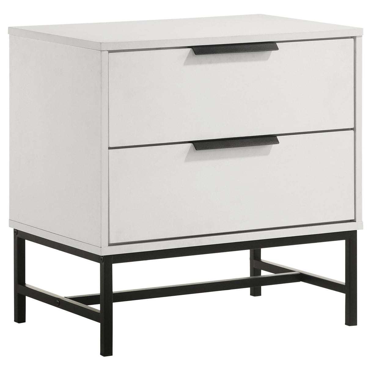 Furniture City Houma - Coaster - Sonora 2-drawer Nightstand Bedside Table White  - 224862