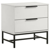 Furniture City Houma - Coaster - Sonora 2-drawer Nightstand Bedside Table White  - 224862