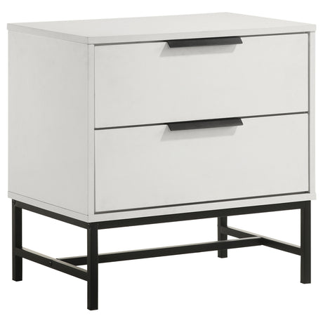 Furniture City Houma - Coaster - Sonora 2-drawer Nightstand Bedside Table White  - 224862
