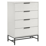 Furniture City Houma - Coaster - Sonora 4-drawer Bedroom Chest White  - 224865