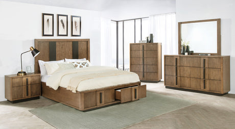 Furniture City Houma - Coaster - Terrace 5-piece Eastern King Bedroom Set Ash Brown - 224900KE-S5