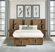 Furniture City Houma - Coaster - Terrace California King Wall Panel Storage Bed Ash Brown - 224900KW-S3P