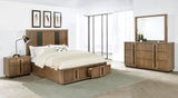 Furniture City Houma - Coaster - Terrace 4-piece California King Bedroom Set Ash Brown - 224900KW-S4
