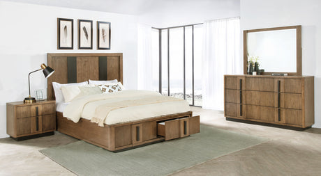 Furniture City Houma - Coaster - Terrace 4-piece California King Bedroom Set Ash Brown - 224900KW-S4