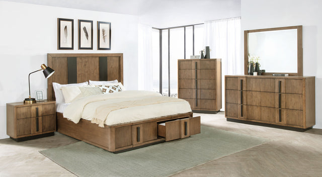 Furniture City Houma - Coaster - Terrace 5-piece California King Bedroom Set Ash Brown - 224900KW-S5
