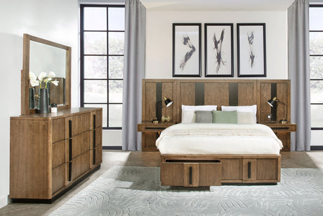 Furniture City Houma - Coaster - Terrace 5-piece Queen Panel Bedroom Set Ash Brown - 224900Q-S5P