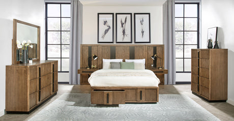 Furniture City Houma - Coaster - Terrace 6-piece Queen Panel Bedroom Set Ash Brown - 224900Q-S6P