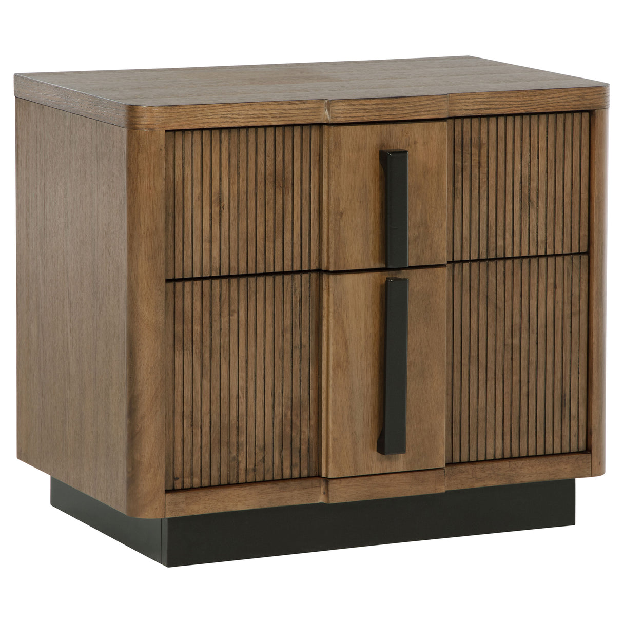 Furniture City Houma - Coaster - Terrace 2-drawer Nightstand Bedside Table Ash Brown - 224902