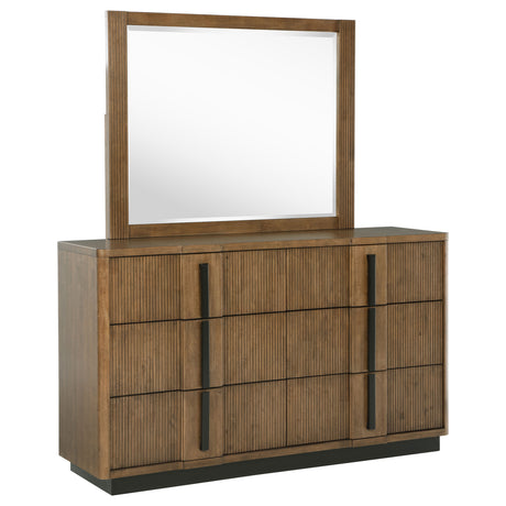 Furniture City Houma - Coaster - Terrace 6-drawer Dresser and Mirror Ash Brown - 224903M