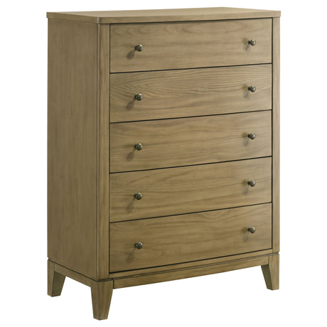 Furniture City Houma - Coaster - Granada 5-drawer Bedroom Chest of Drawers Natural Pine - 224925