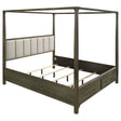 Furniture City Houma - Coaster - Gran Park California King Four Poster Canopy Bed Dark Cocoa - 224931KW