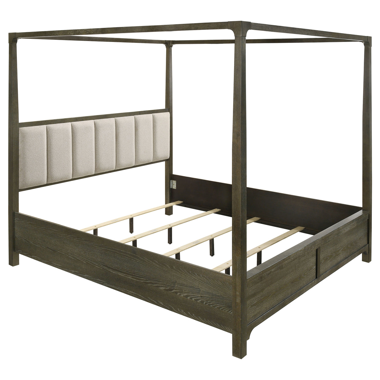 Furniture City Houma - Coaster - Gran Park California King Four Poster Canopy Bed Dark Cocoa - 224931KW