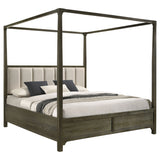 Gran Park California King Four Poster Canopy Bed Dark Cocoa