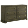 Furniture City Houma - Coaster - Gran Park 6-drawer Dresser Cabinet Dark Cocoa - 224933