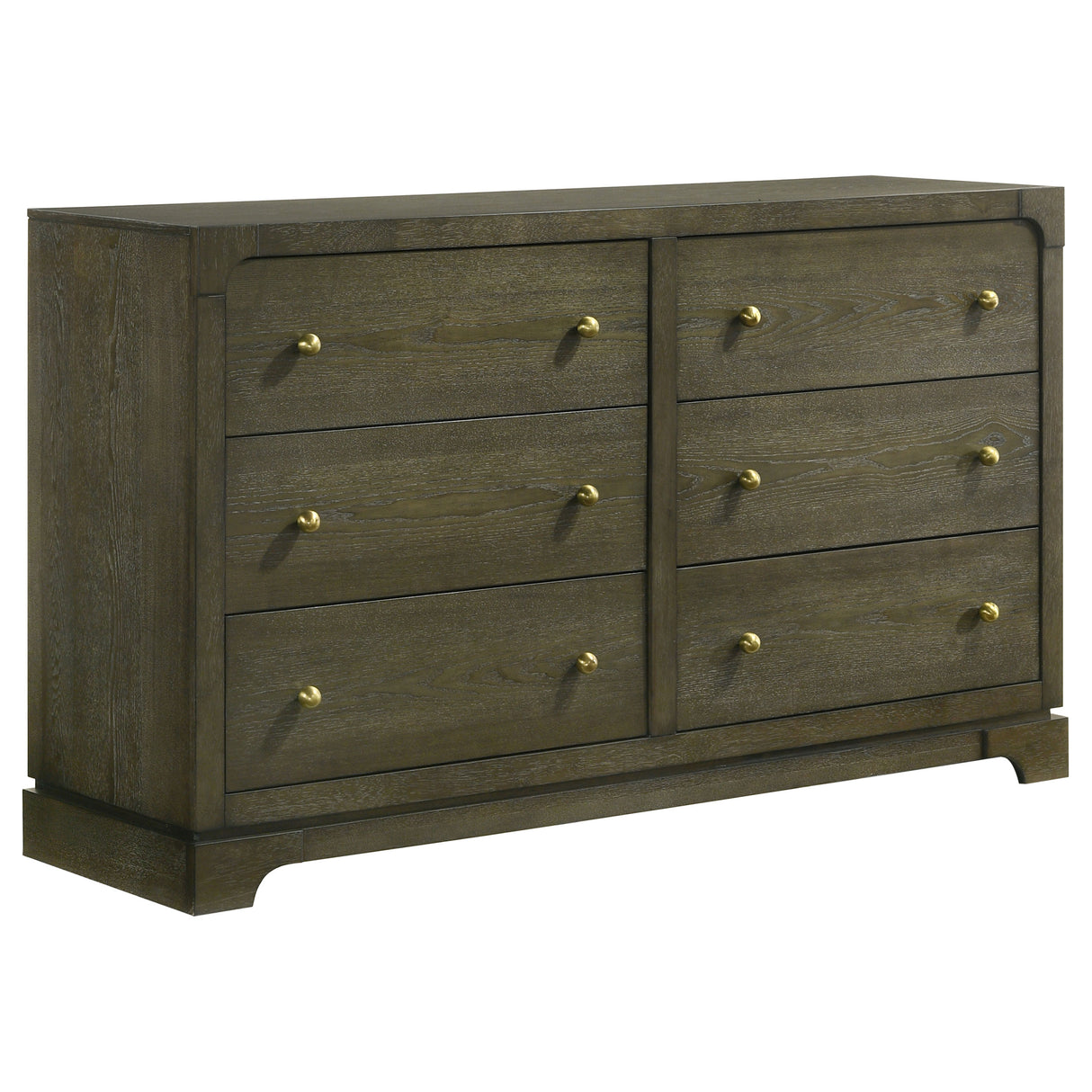 Furniture City Houma - Coaster - Gran Park 6-drawer Dresser Cabinet Dark Cocoa - 224933