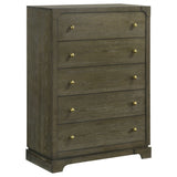 Furniture City Houma - Coaster - Gran Park 5-drawer Bedroom Chest of Drawers Dark Cocoa - 224935